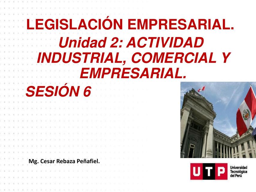 Actividad Industrial, Actividad Comercial y Empresarial 