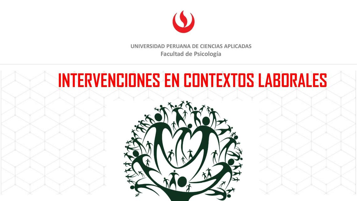 Intervenciones en Contextos Laborales 