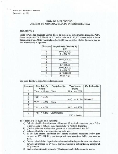 Cuentas de Ahorro a Tasa de Interés Efectiva 