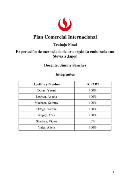 Trabajo final - plan comercial