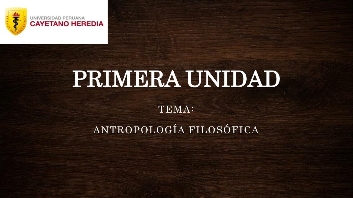 Antropología Filosófica 