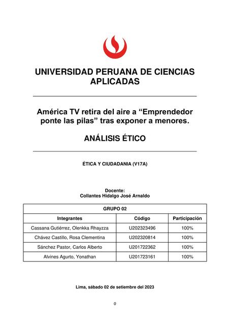 América TV retira del aire a “Emprendedor ponte las pilas” tras exponer a menores