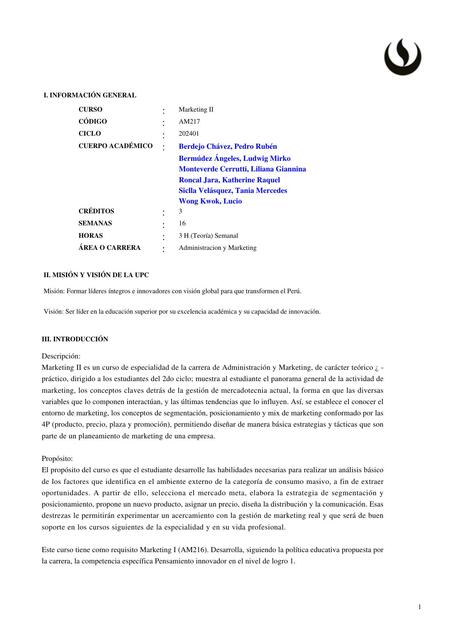 Marketing Ii Camila Udocz