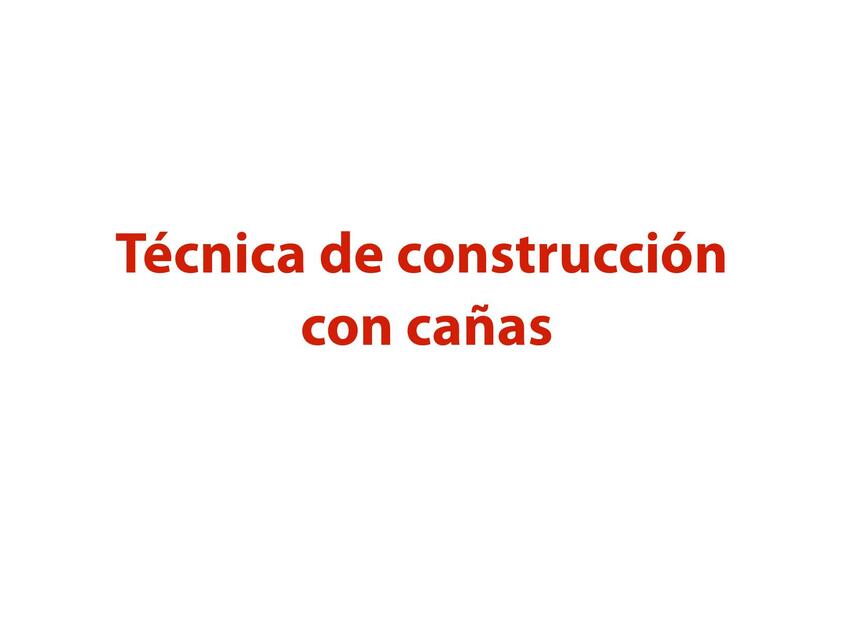 Taller construcción con cañas