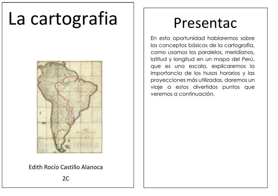 La cartografía 