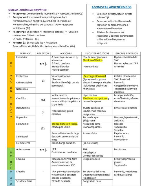 Apuntes farmacologia 