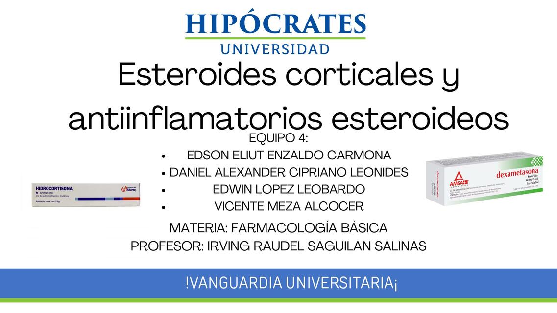 Antiinflamatorios esteroideos