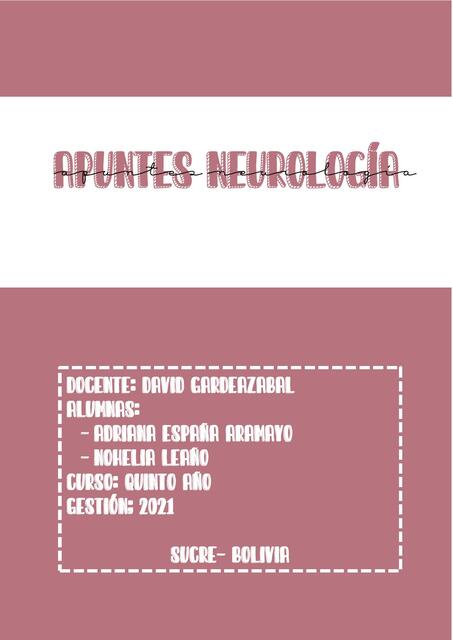 Apuntes Neurología  