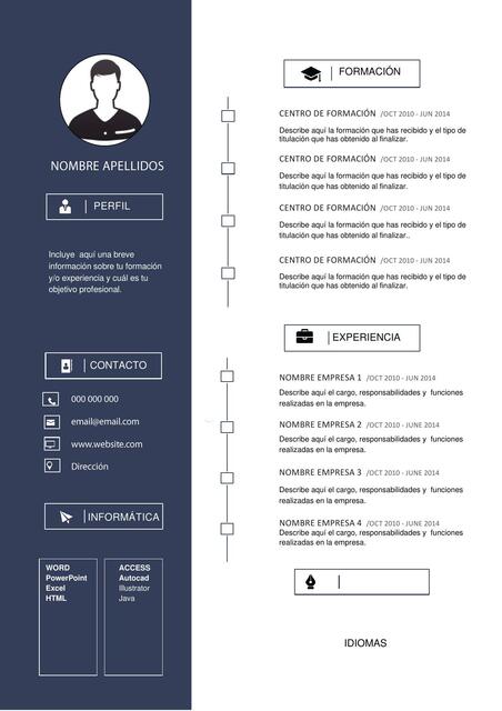 Plantilla curriculum vitae 7