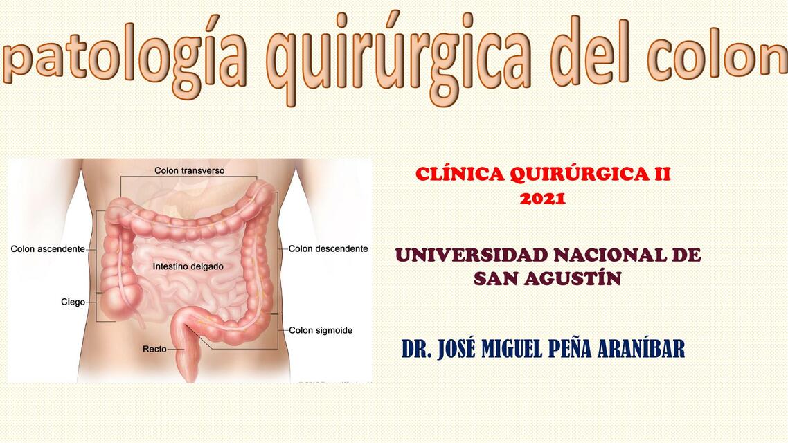 Patología Quirúrgica del Colon 