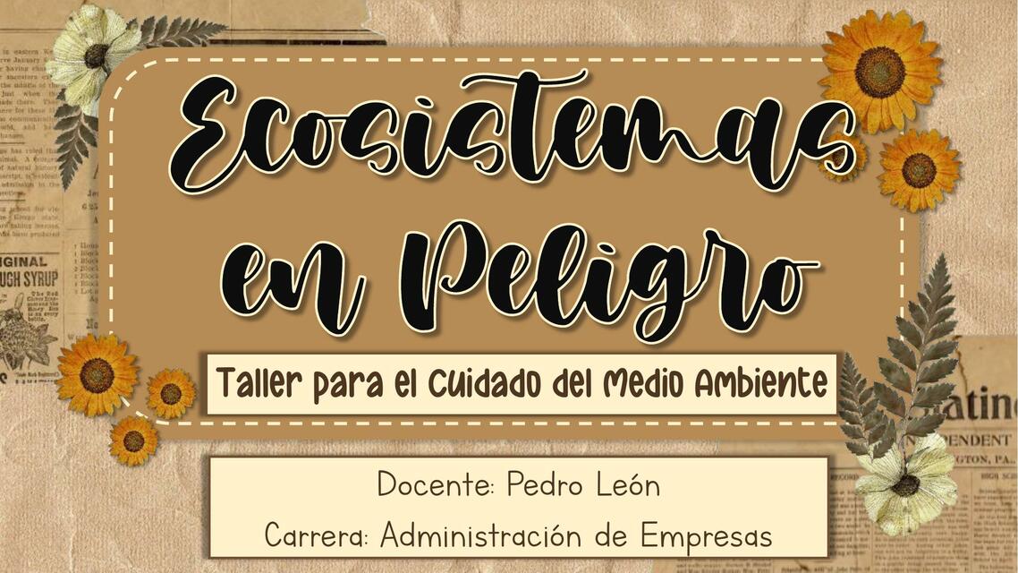 Ecosistemas en peligro 2