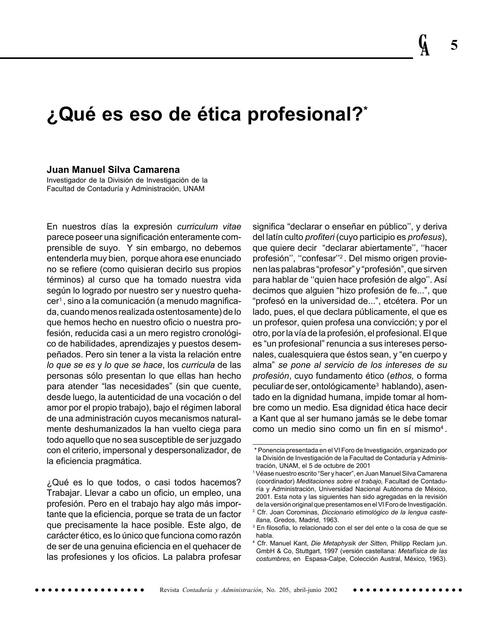 ¿Qué es eso de Ética Profesional?