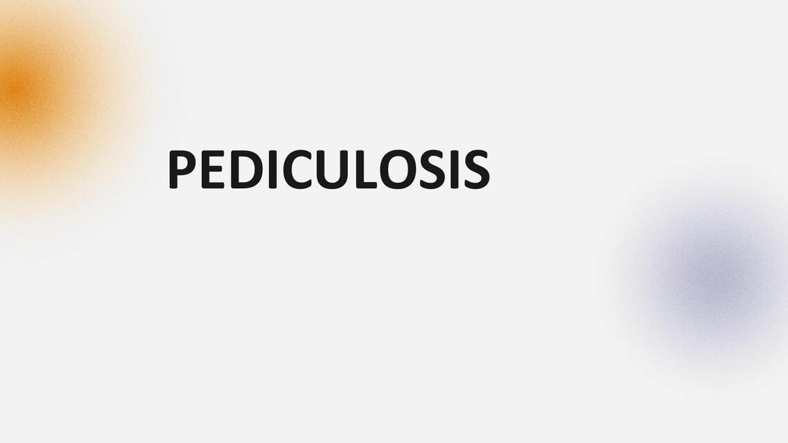 Pediculosis 