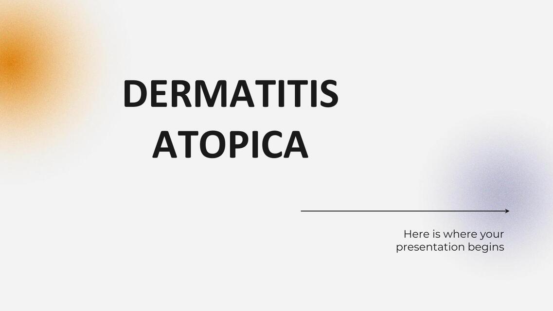 Dermatitis atópica  