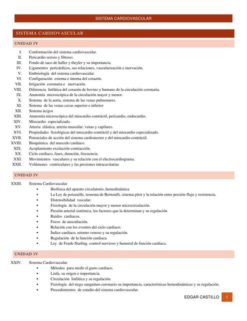 Sistema Cardiovascular 