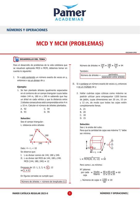 MCD Y MCM 