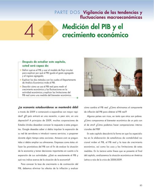 Medición del PIB y el crecimiento económico