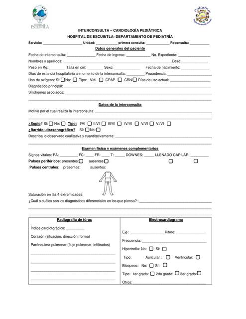 Cardiología interconsulta nueva agosto