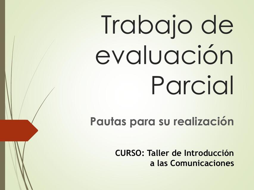 Taller de Introducción a las Comunicaciones 