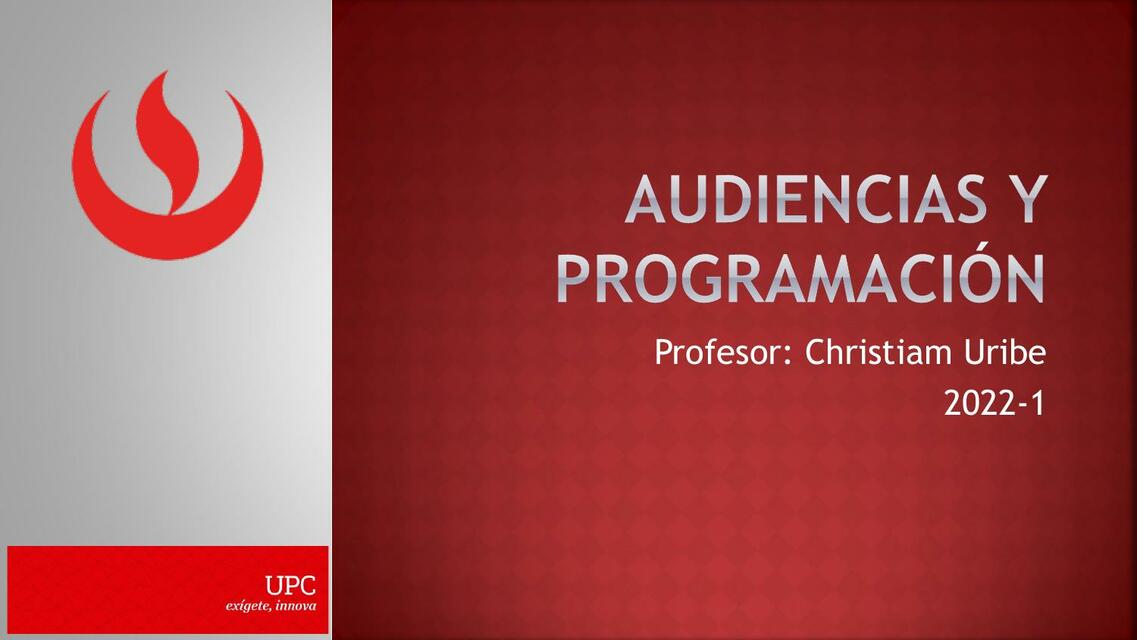 Audiencias y Programación 