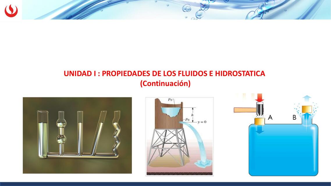 Propiedades de los Fluidos e Hidrostática 