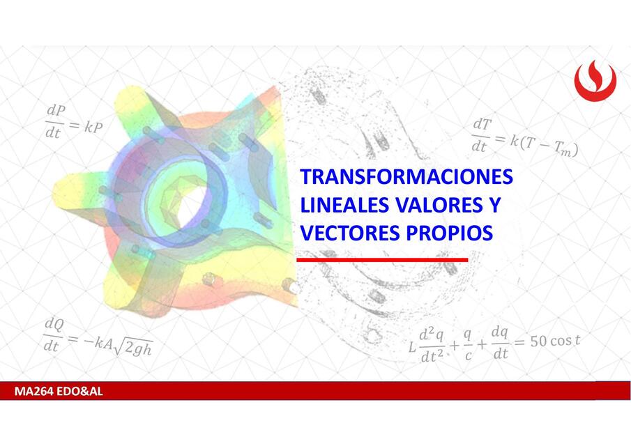 Transformaciones lineales valores y vectores propios 