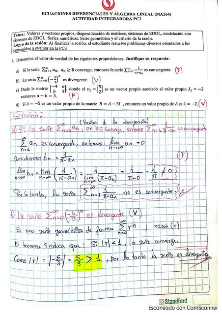 Ecuaciones diferenciales y álgebra lineal 