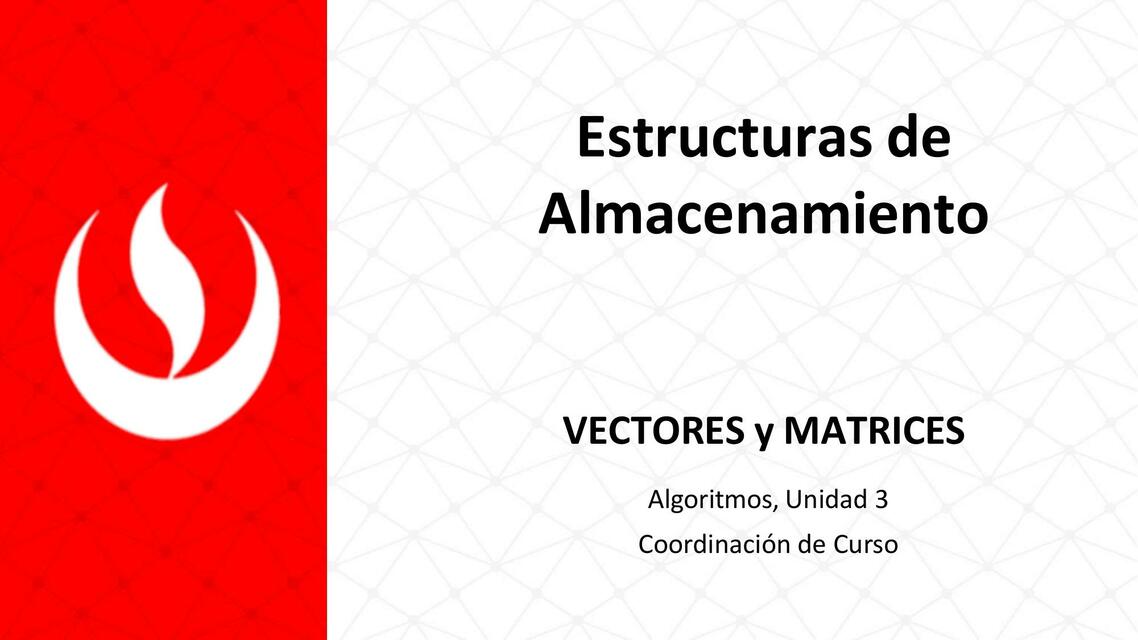 Estructuras de Almacenamiento