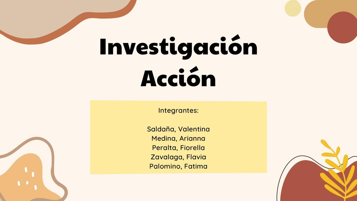 Investigación Acción 