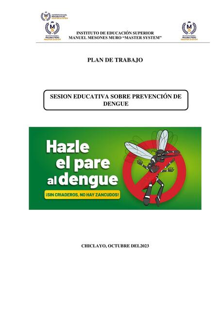 Sesión Educativa sobre Prevención de Dengue 