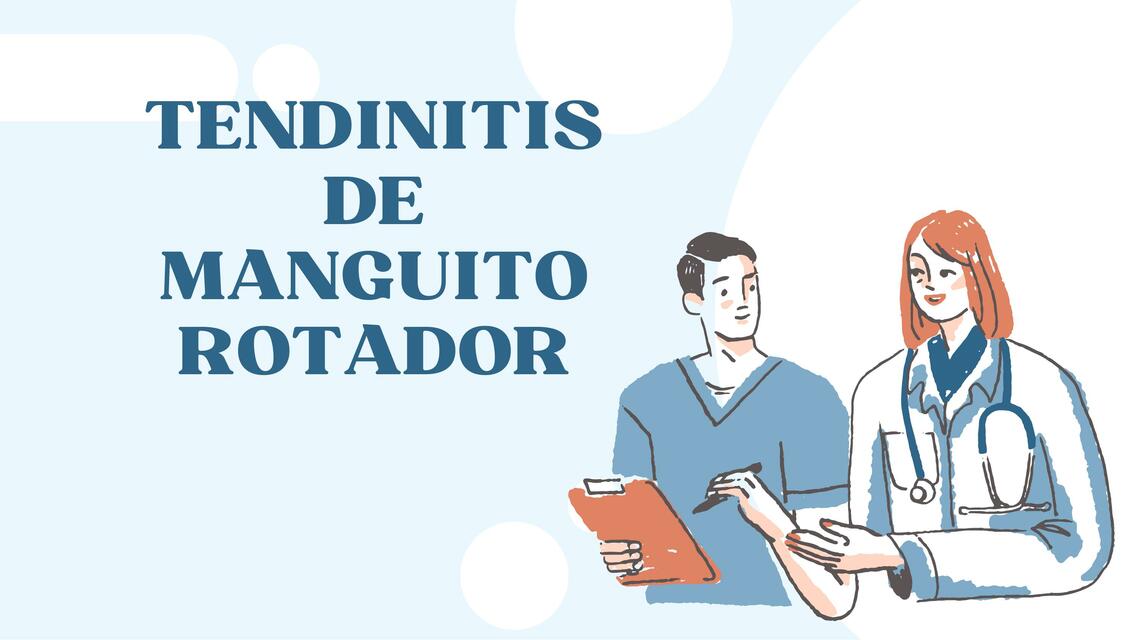 Tendinitis de Manguito Rotador