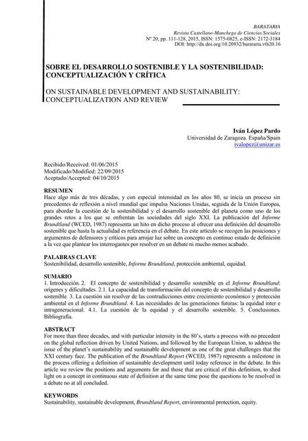 Sostenibilidad Ambiental 