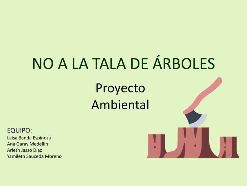 tala de arboles pam