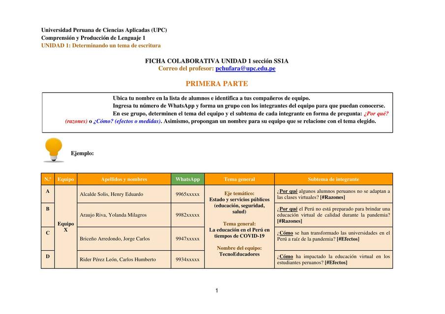 Determinando un Tema de Escritura