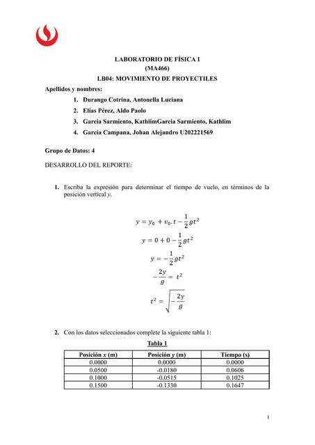 Movimiento de Proyectiles 