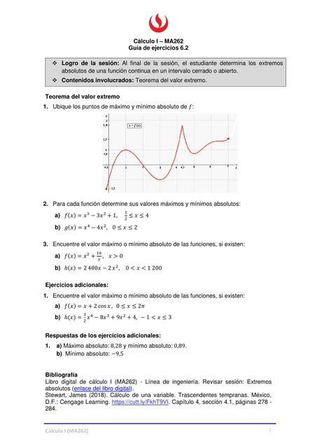 Guía de Ejercicios- Cálculo I