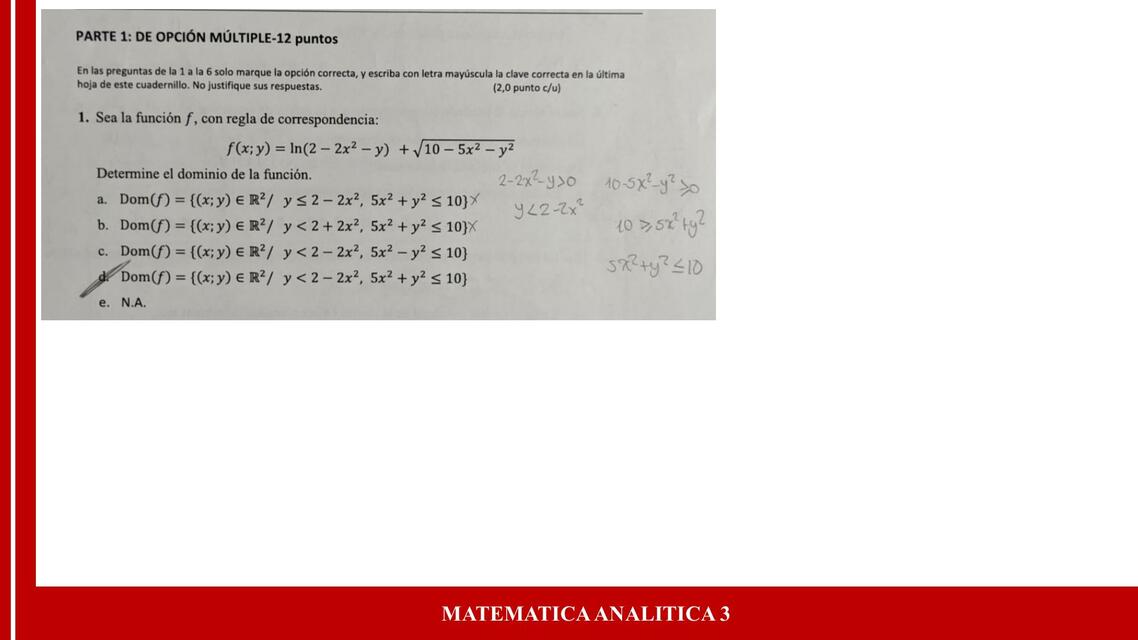 Matemática Analítica 