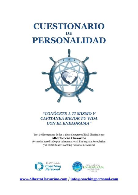 Cuestionario de Personalidad 