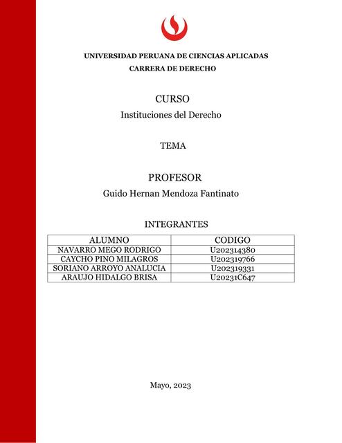 Instituciones del Derecho 