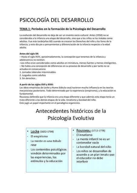 Psicología Del Desarrollo