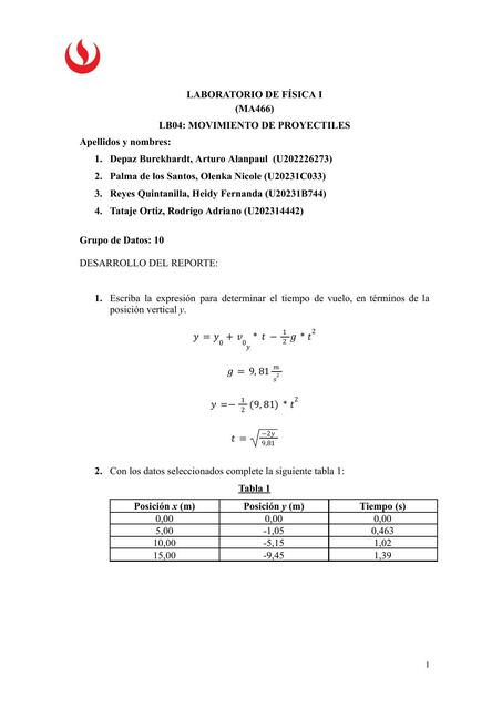 Movimiento de Proyectiles 