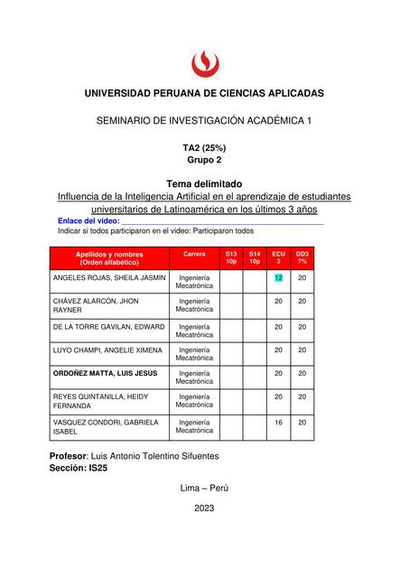 Influencia de la Inteligencia Artificial en el Aprendizaje de Estudiantes Universitarios de Latinoamérica en los Últimos 3 Años