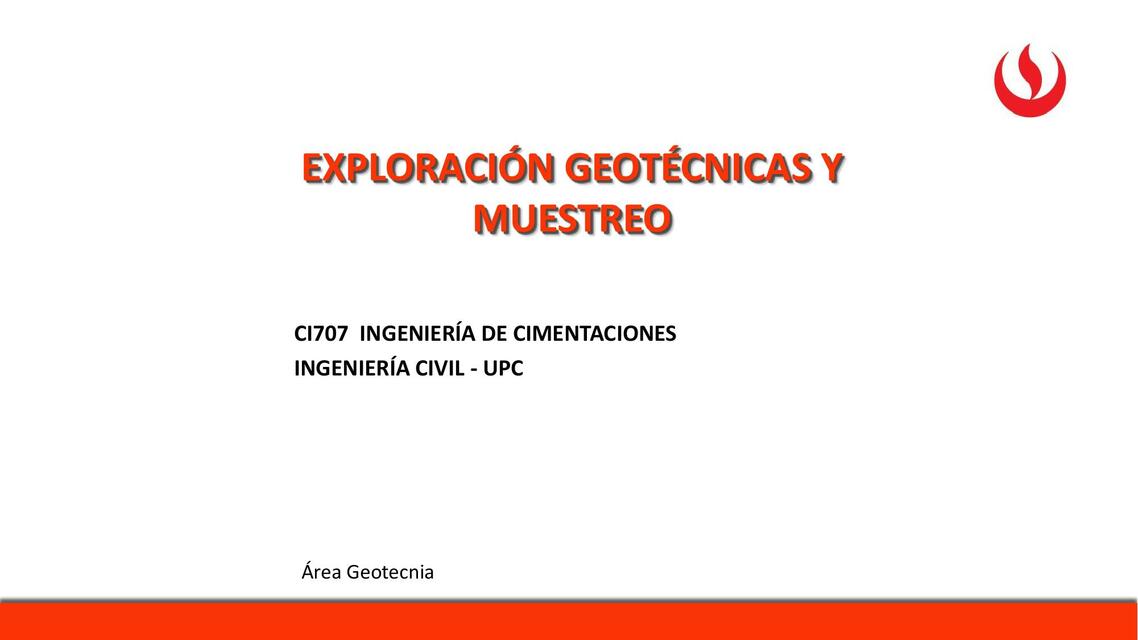 Exploraciones Geotécnicas