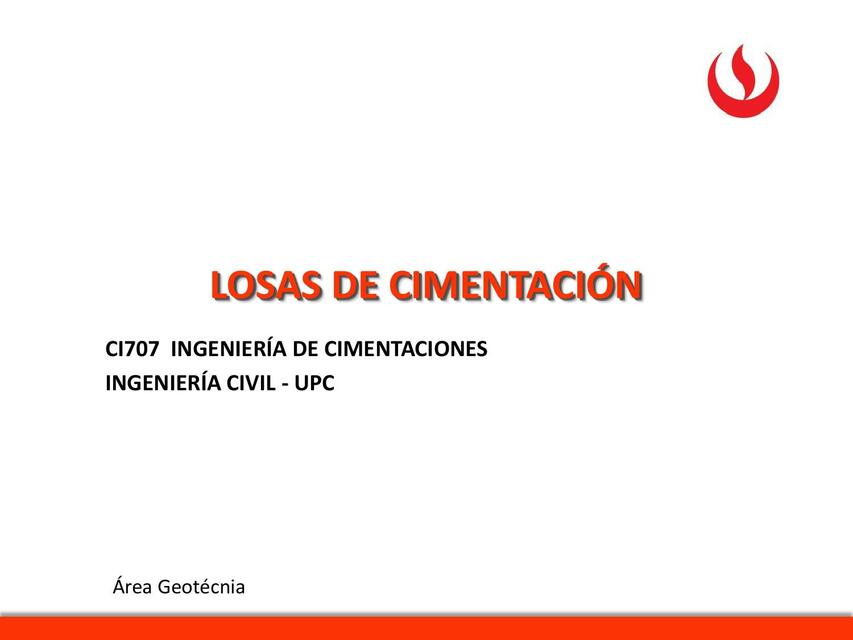 Losas de Cimentación 