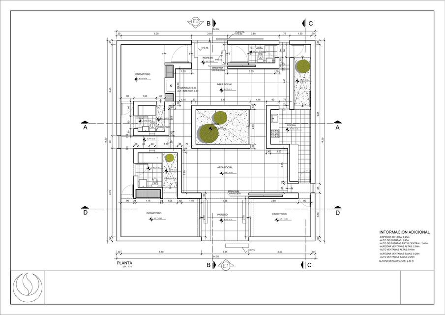 Anteproyecto 01 Casa en el Litoral alentejano Plan