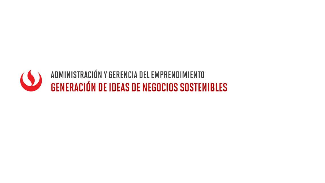 Generacion de ideas de negocios sostenibles 