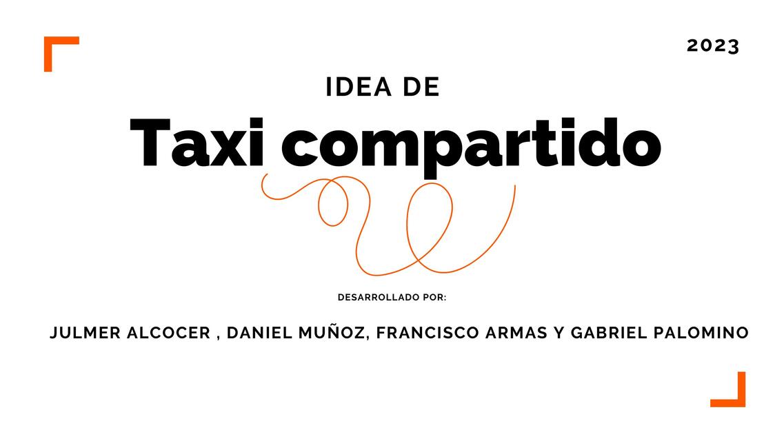 Idea de Taxi Compartido 