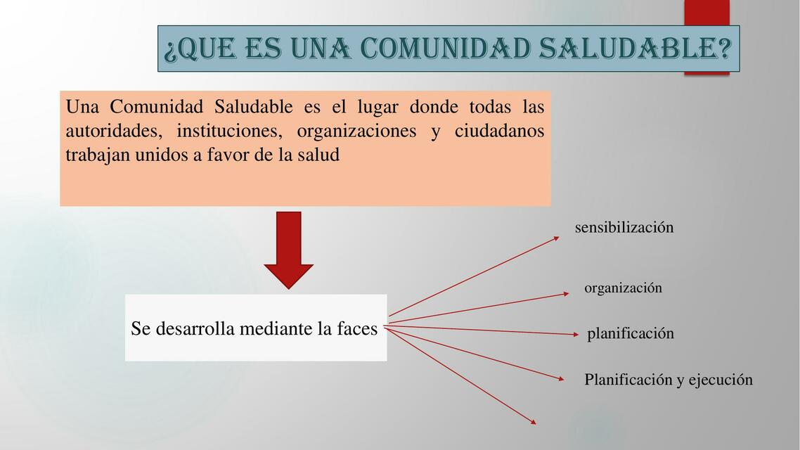 Que es una comunidad saludable 