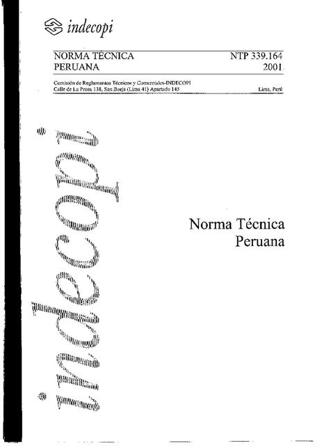 Norma técnica peruana 