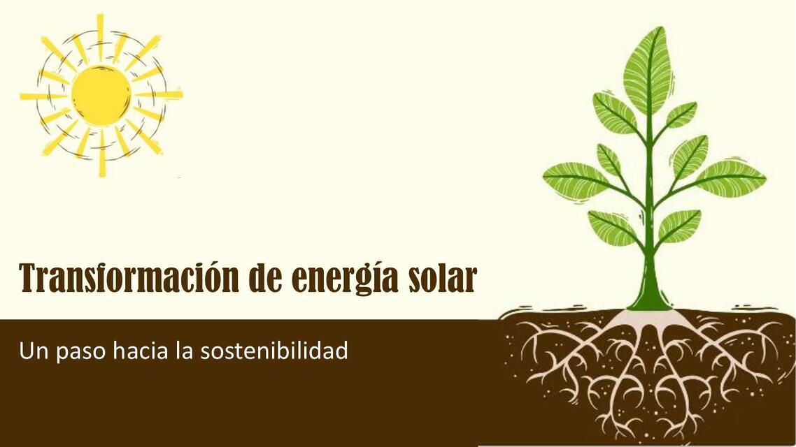 Transformación de energía solar 